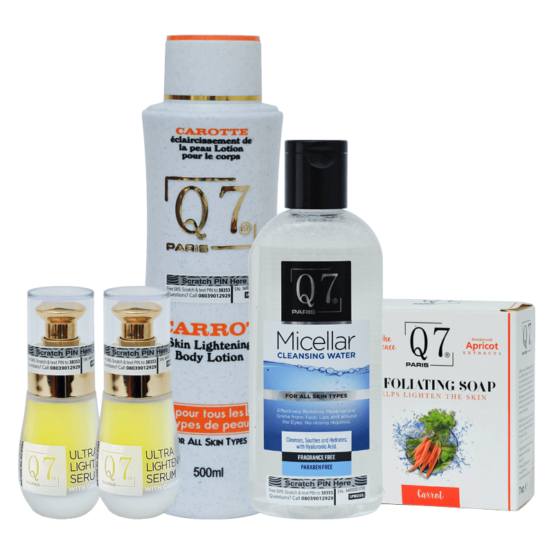 Q7Paris 5-in-1 Carrot Skin Lightening Bundle (body-lotions) Q7Paris 5-in-1 Carrot Skin Lightening Bundle (body-lotions)