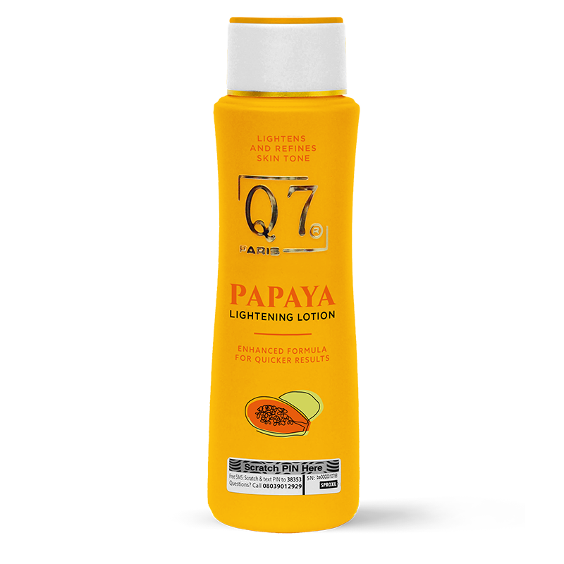 Q7Paris papaya lightening lotion